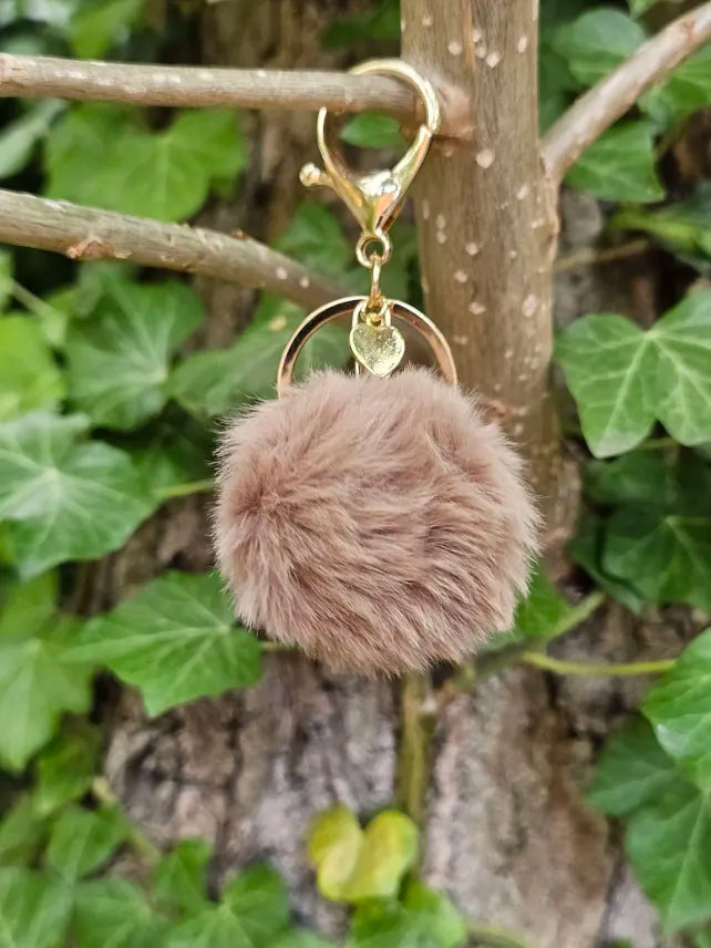 Light Brown 5cm Pom Pom