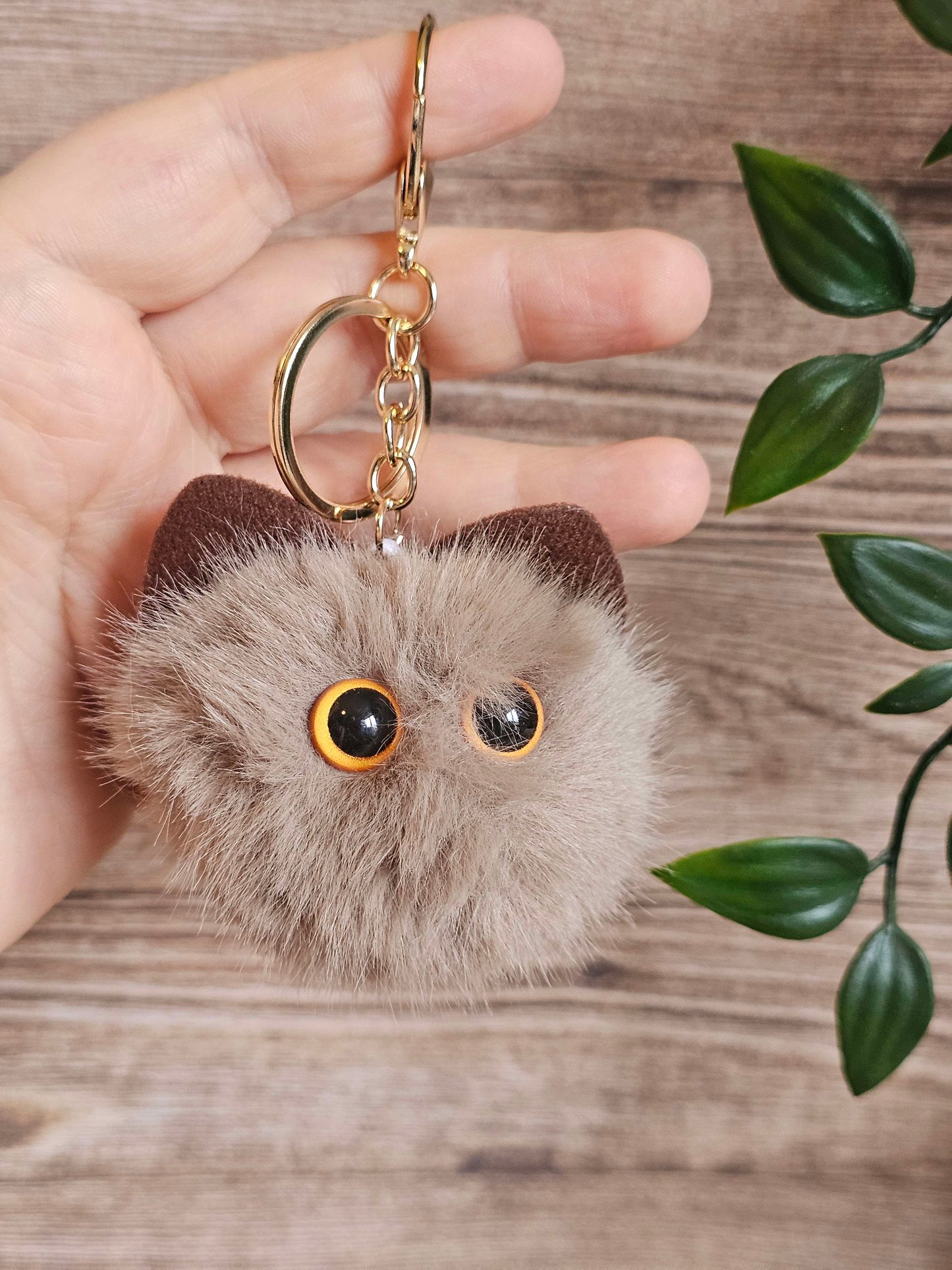 Brown Monster Kitty Plush