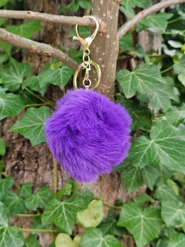 Dark Purple 8cm Pom Pom