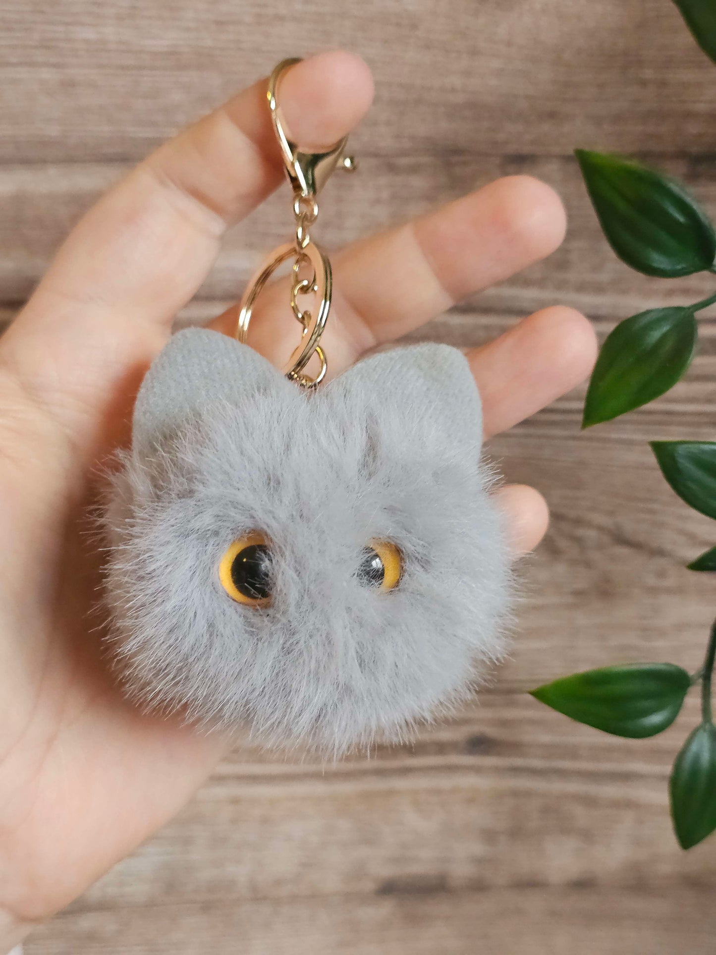 Grey Monster Kitty Plush