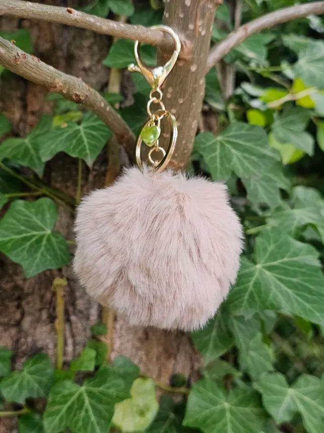 Light Beige 8cm Pom Pom