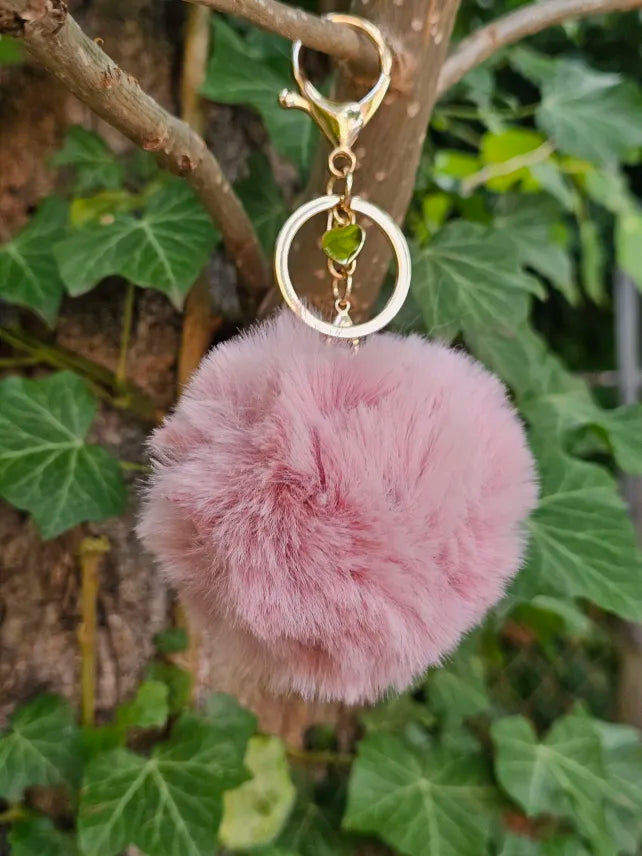 Wood Rose 8cm Pom Pom