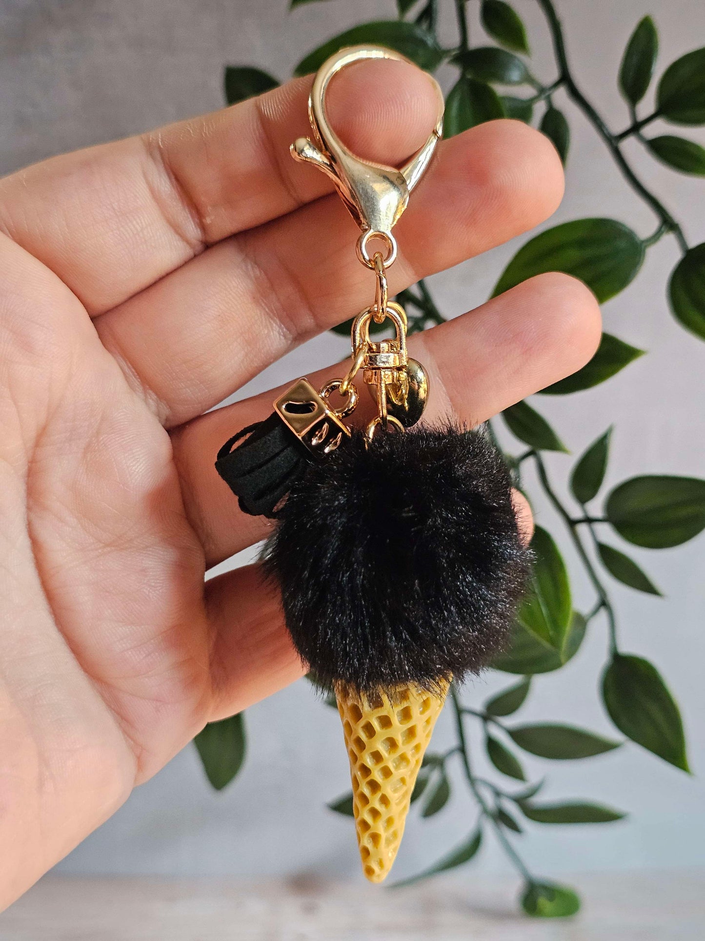 Black Ice Cream Pom
