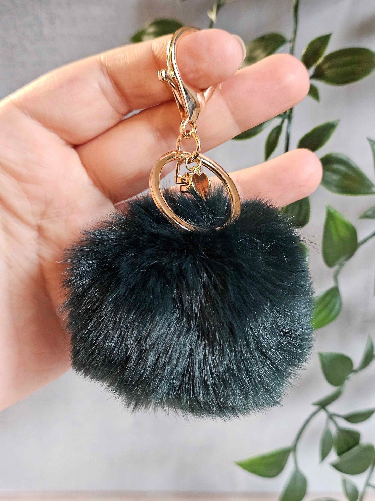 Dark Green 8cm Pom Pom