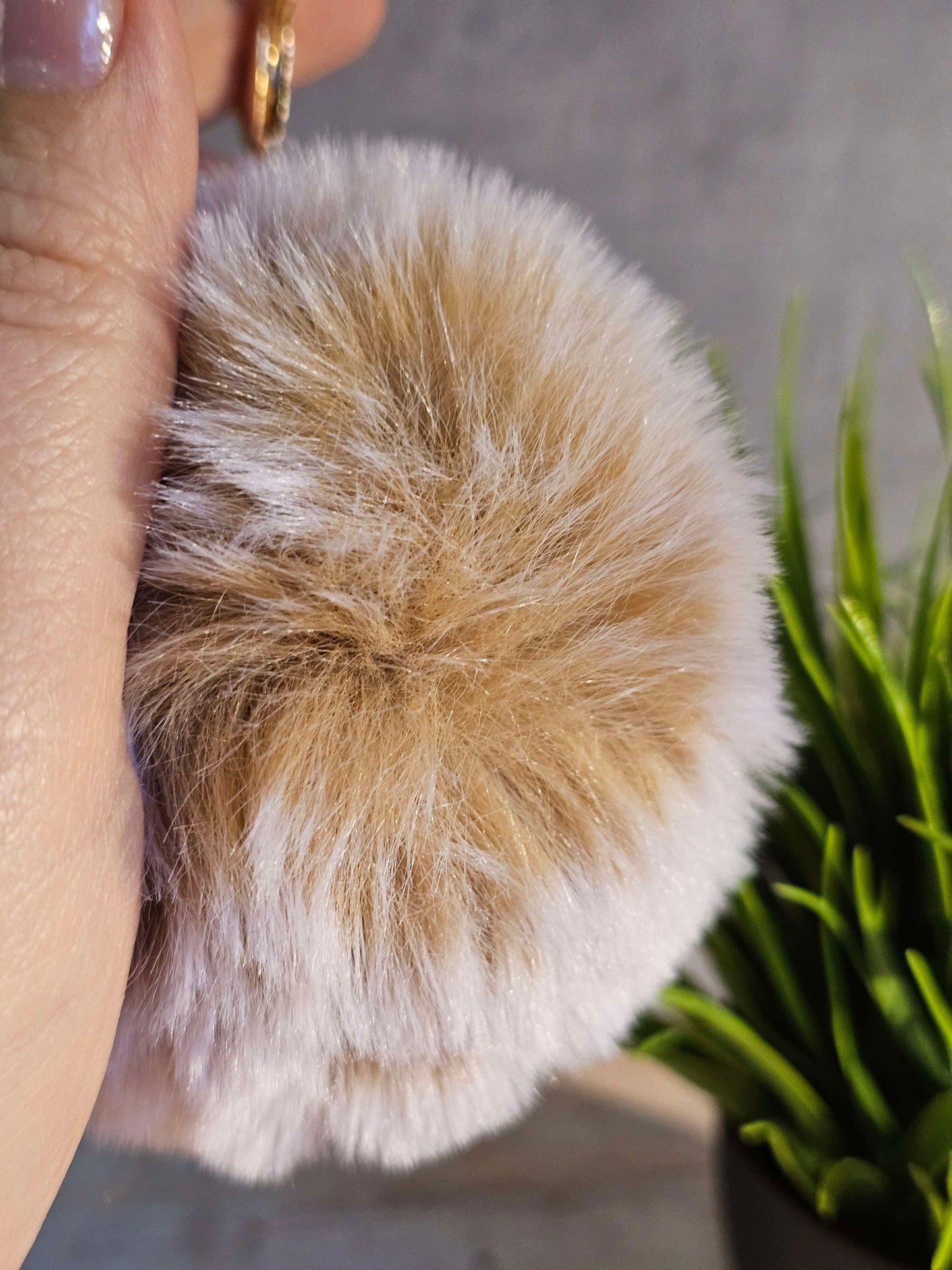 Frosted Maple 8cm Pom Pom