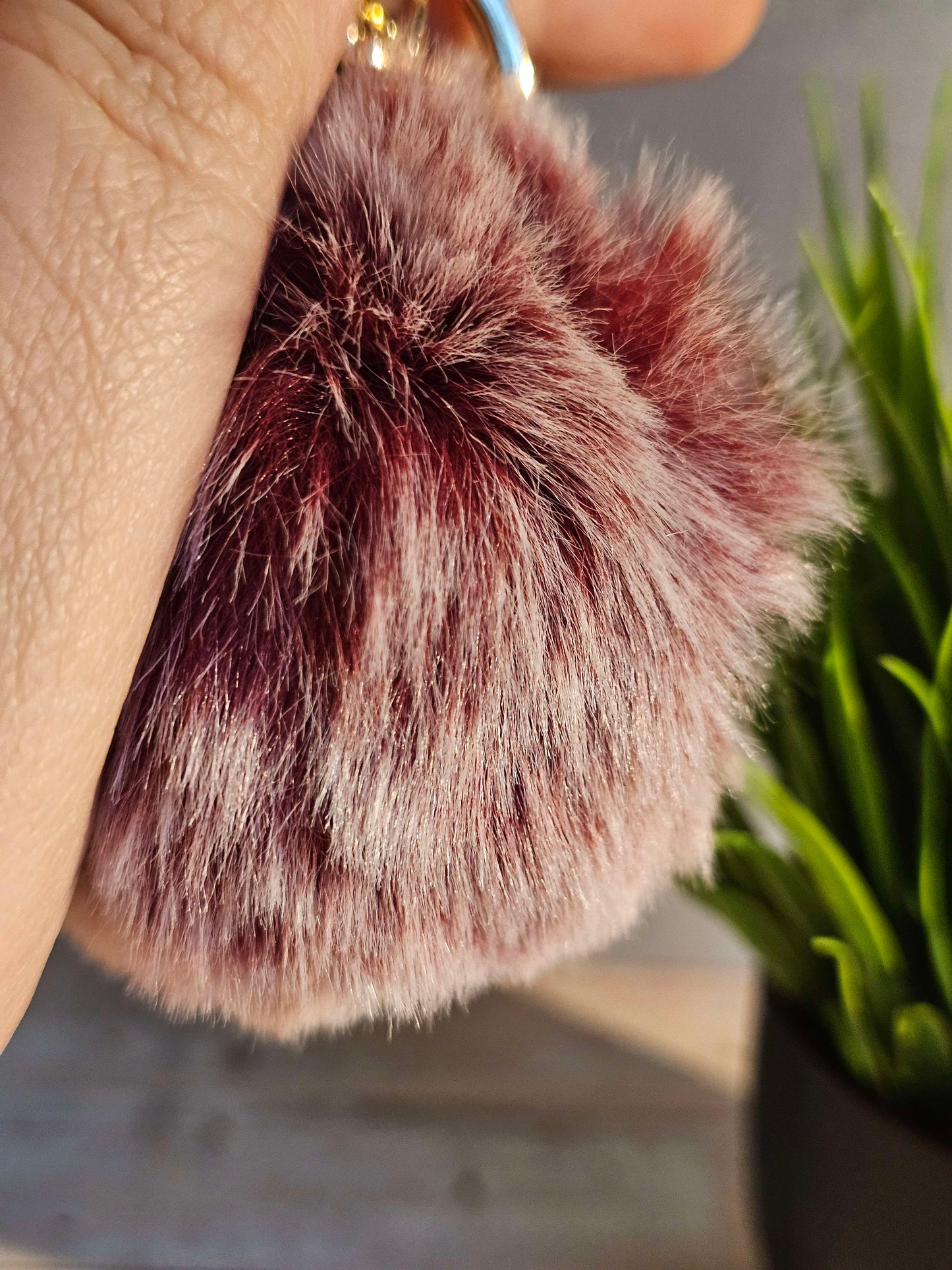 Frosted Wine 8cm Pom Pom