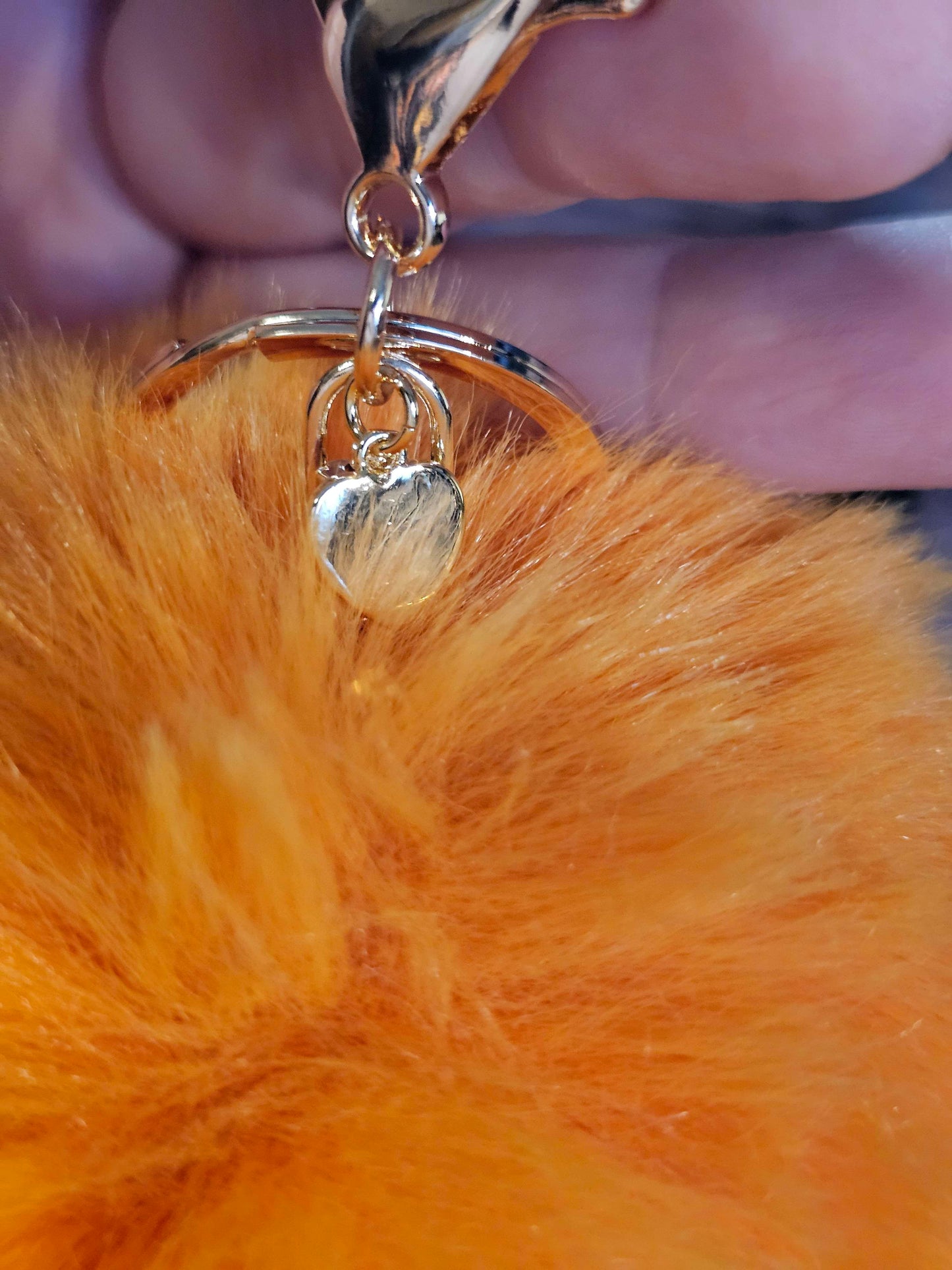 Orange 10cm Soft Pom