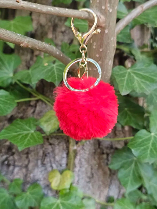 Red 5cm Pom Pom