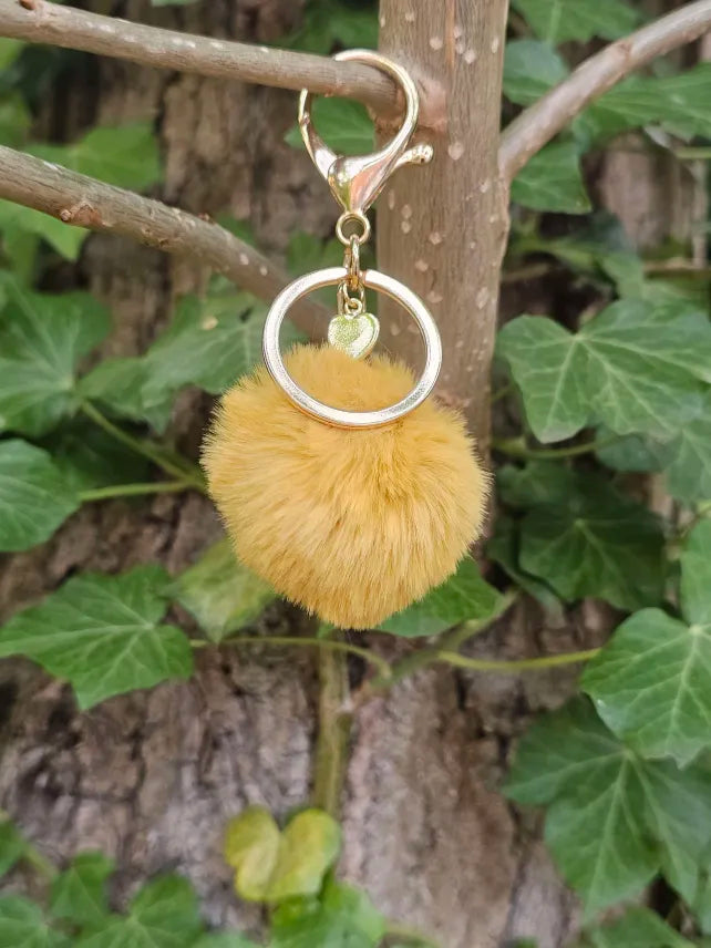 Mustard 5cm Pom Pom