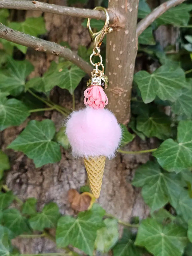 White Ice Cream Pom
