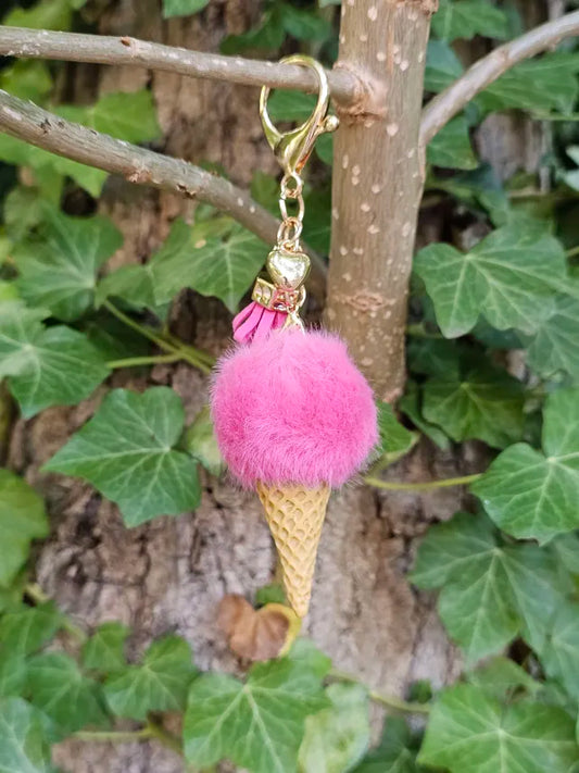 Pink Ice Cream Pom