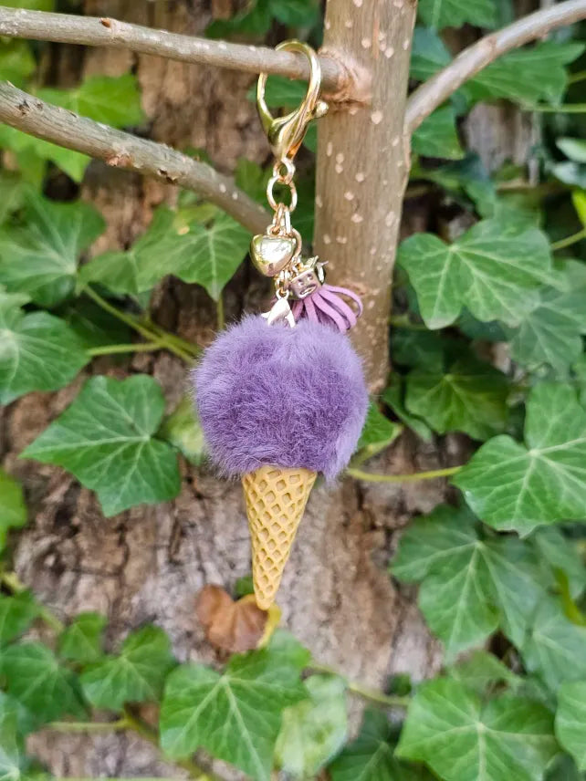 Purple Ice Cream Pom