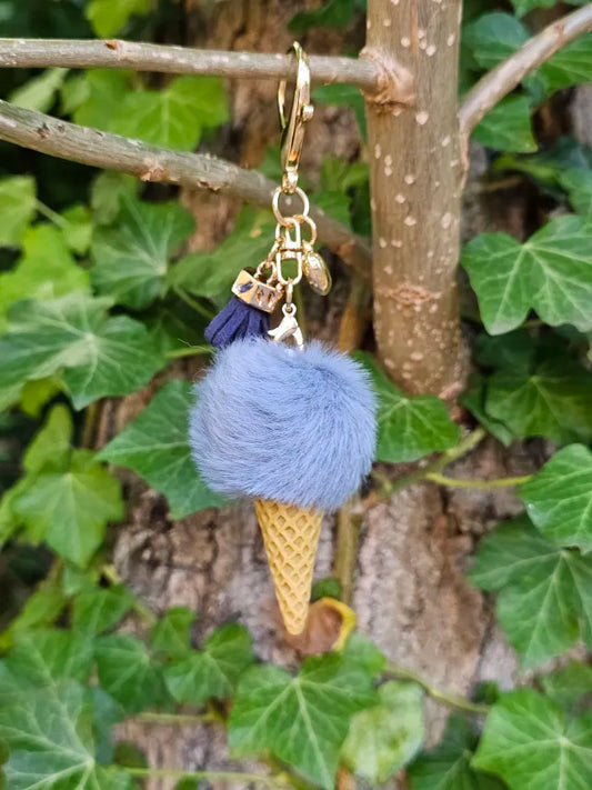 Light Blue Ice Cream Pom