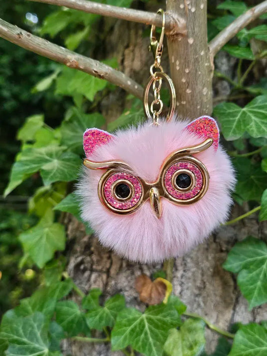 Light Pink Owl Pom