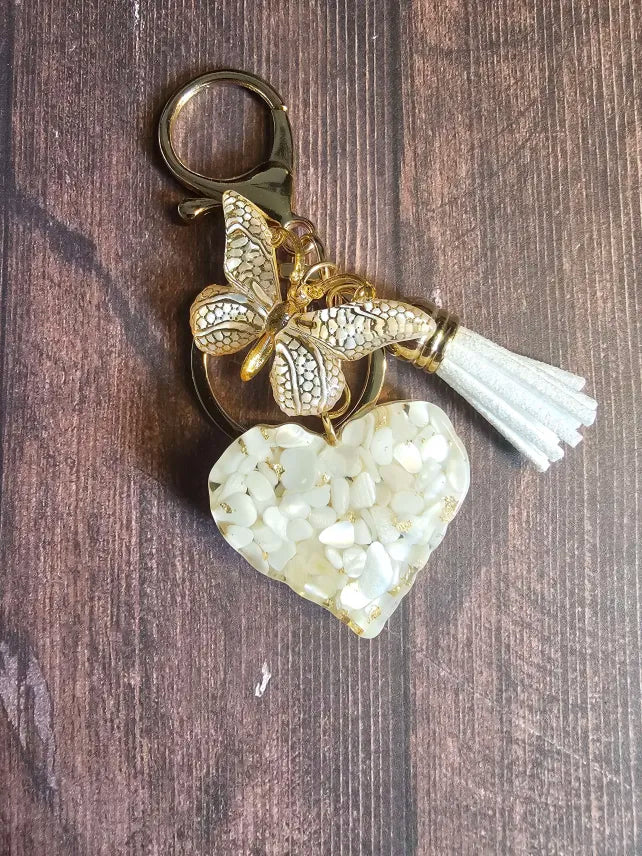 Vanilla Resin Heart