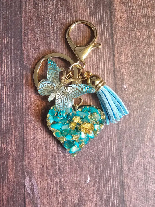 Turquoise Resin Heart