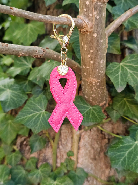 Bright Pink Breast Cancer Awareness Ribbon
