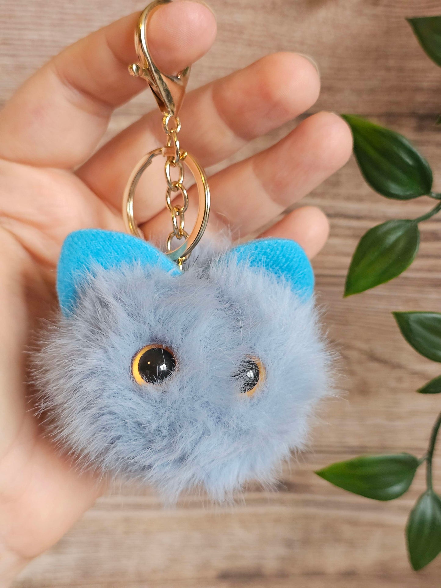 Blue Monster Kitty Plush