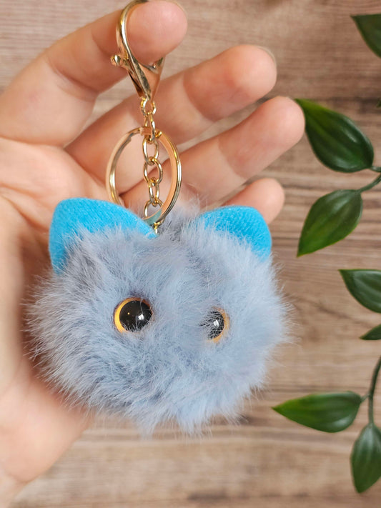 Blue Monster Kitty Plush