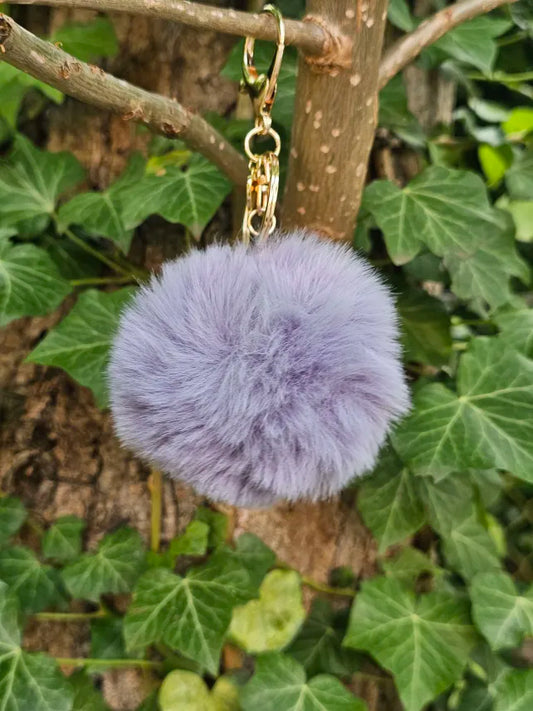 Blueish Grey 8cm Pom Pom