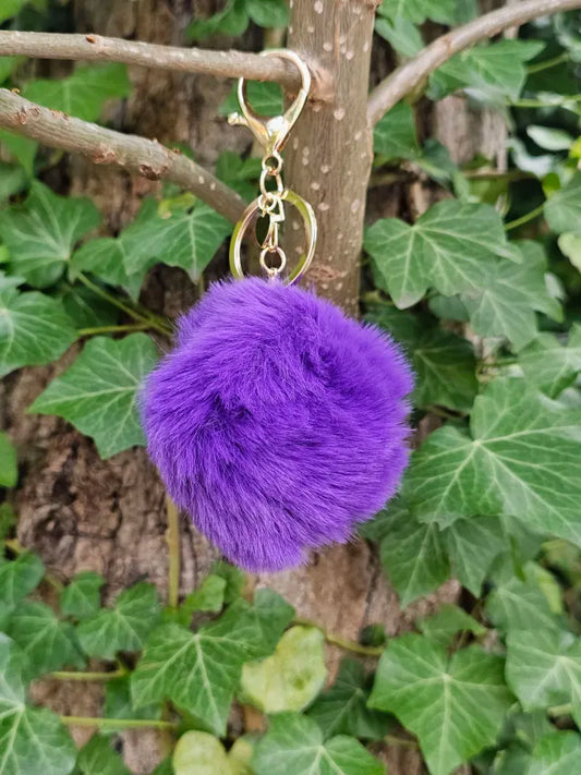Dark Purple 8cm Pom Pom