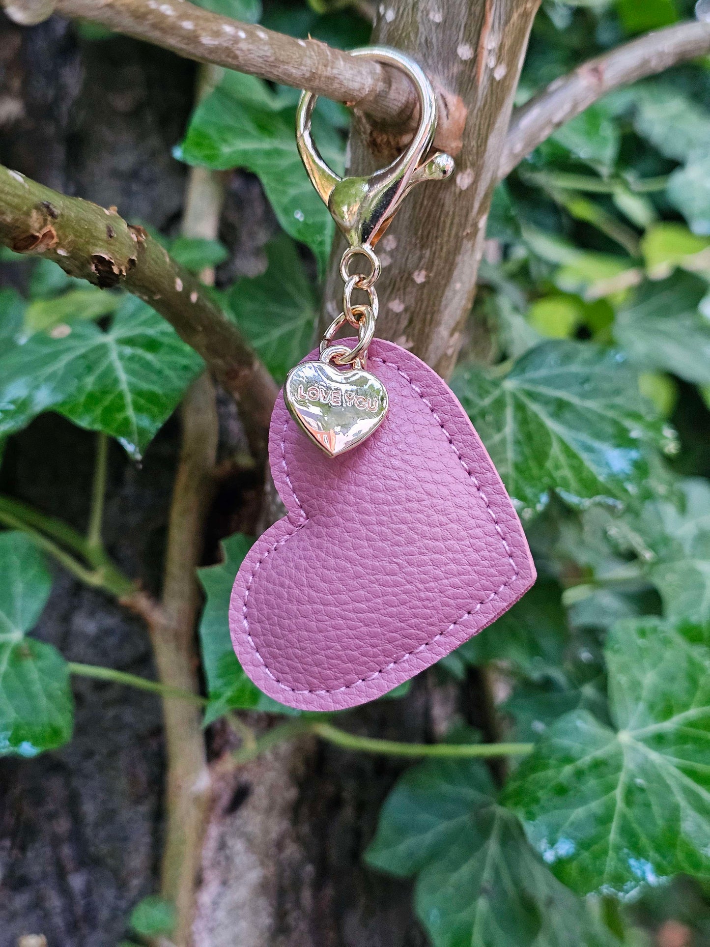 Mavre Leather Heart Keyring
