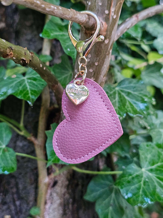 Mavre Leather Heart Keyring