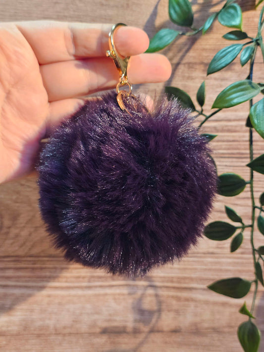 Purple 10cm Soft Pom