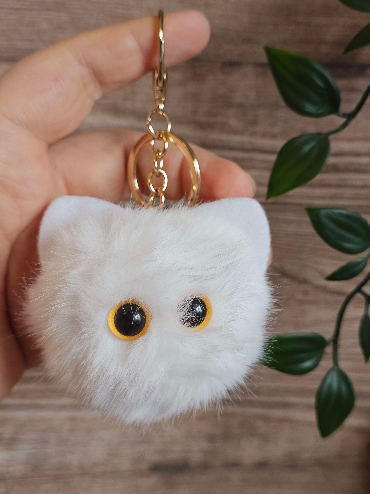 White Monster Kitty Plush