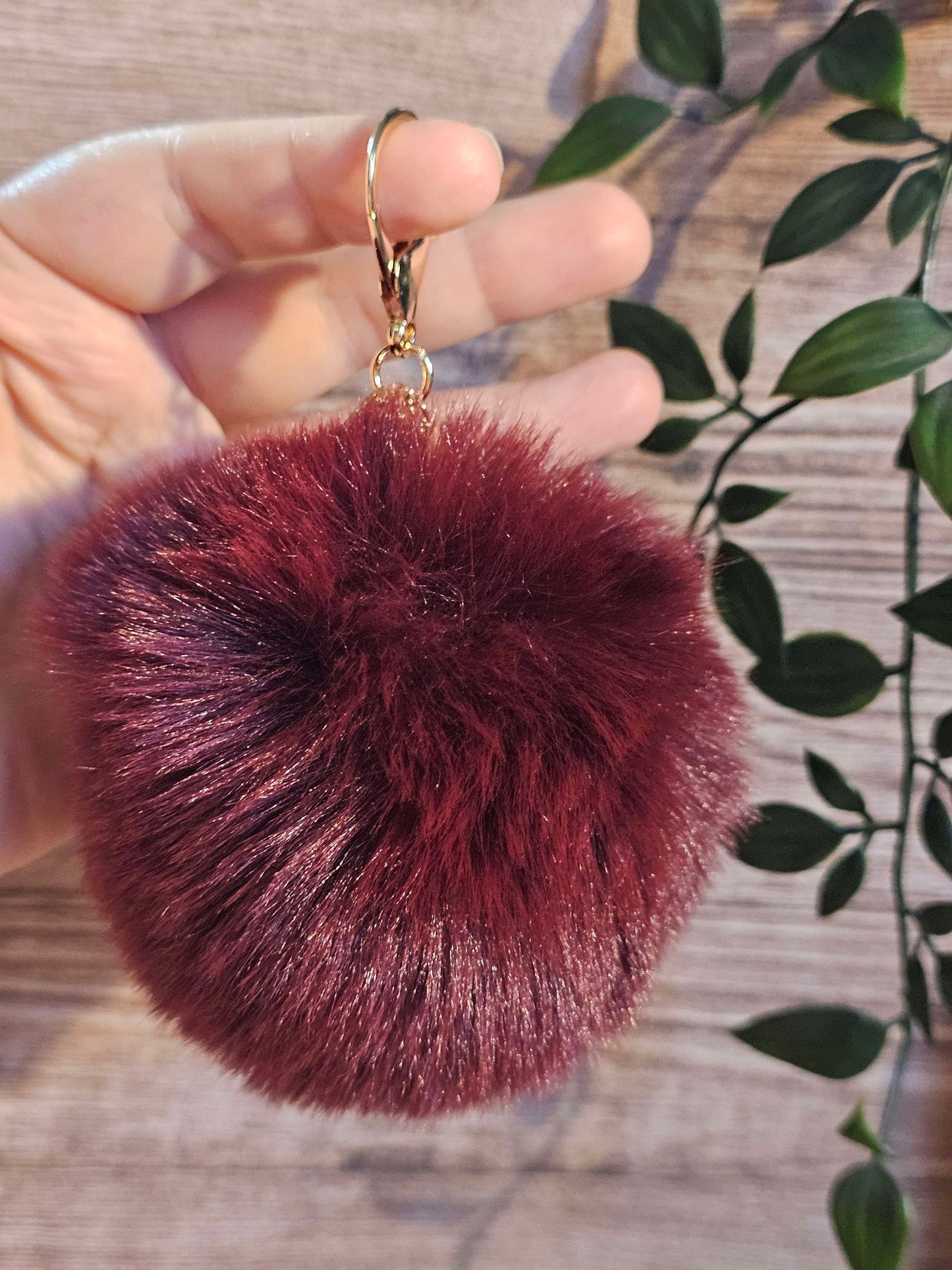 Burgundy 10cm Soft Pom