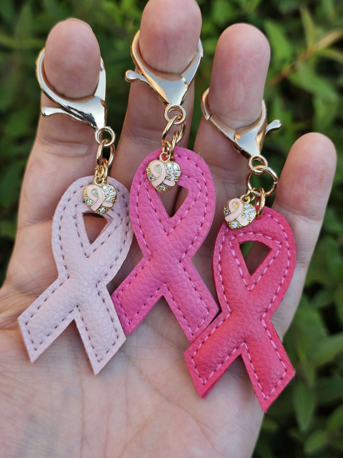 Bright Pink Breast Cancer Awareness Ribbon