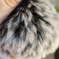 Frosted Black 8cm Pom Pom