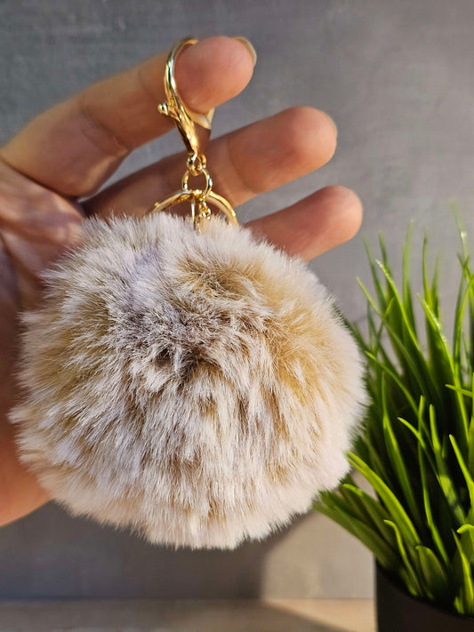 Frosted Maple 8cm Pom Pom