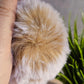 Frosted Maple 8cm Pom Pom