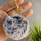 Frosted Navy 8cm Pom Pom