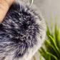 Frosted Navy 8cm Pom Pom