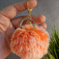 Frosted Orange 8cm Pom Pom