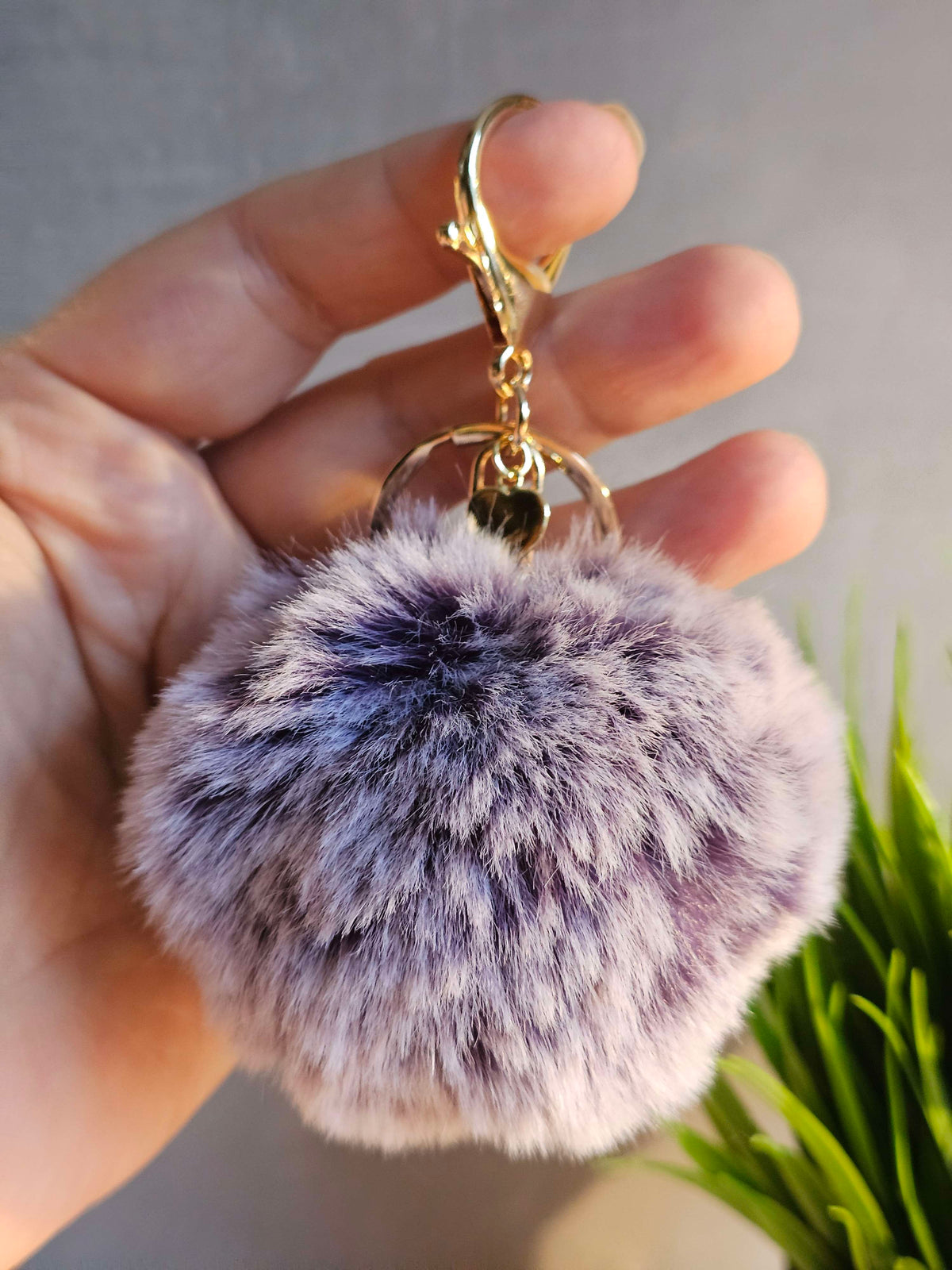 Frosted Purple 8cm Pom Pom