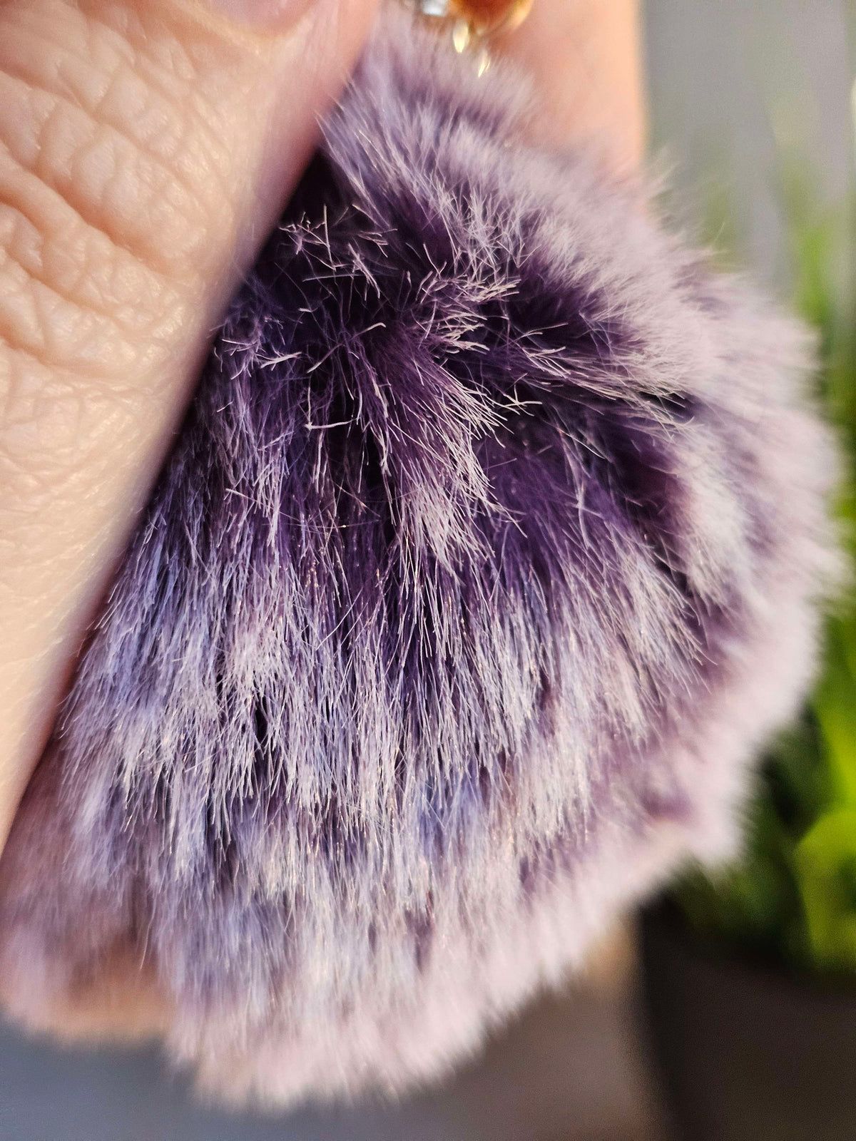 Frosted Purple 8cm Pom Pom