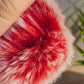 Frosted Red 8cm Pom Pom
