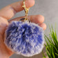Frosted Royal Blue 8cm Pom Pom
