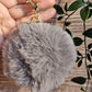 Grey 10cm Soft Pom