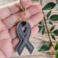 Dark Grey Brain Tumour Awareness Ribbon