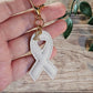 White Lung Cancer Awareness Ribbon