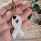 White Lung Cancer Awareness Ribbon