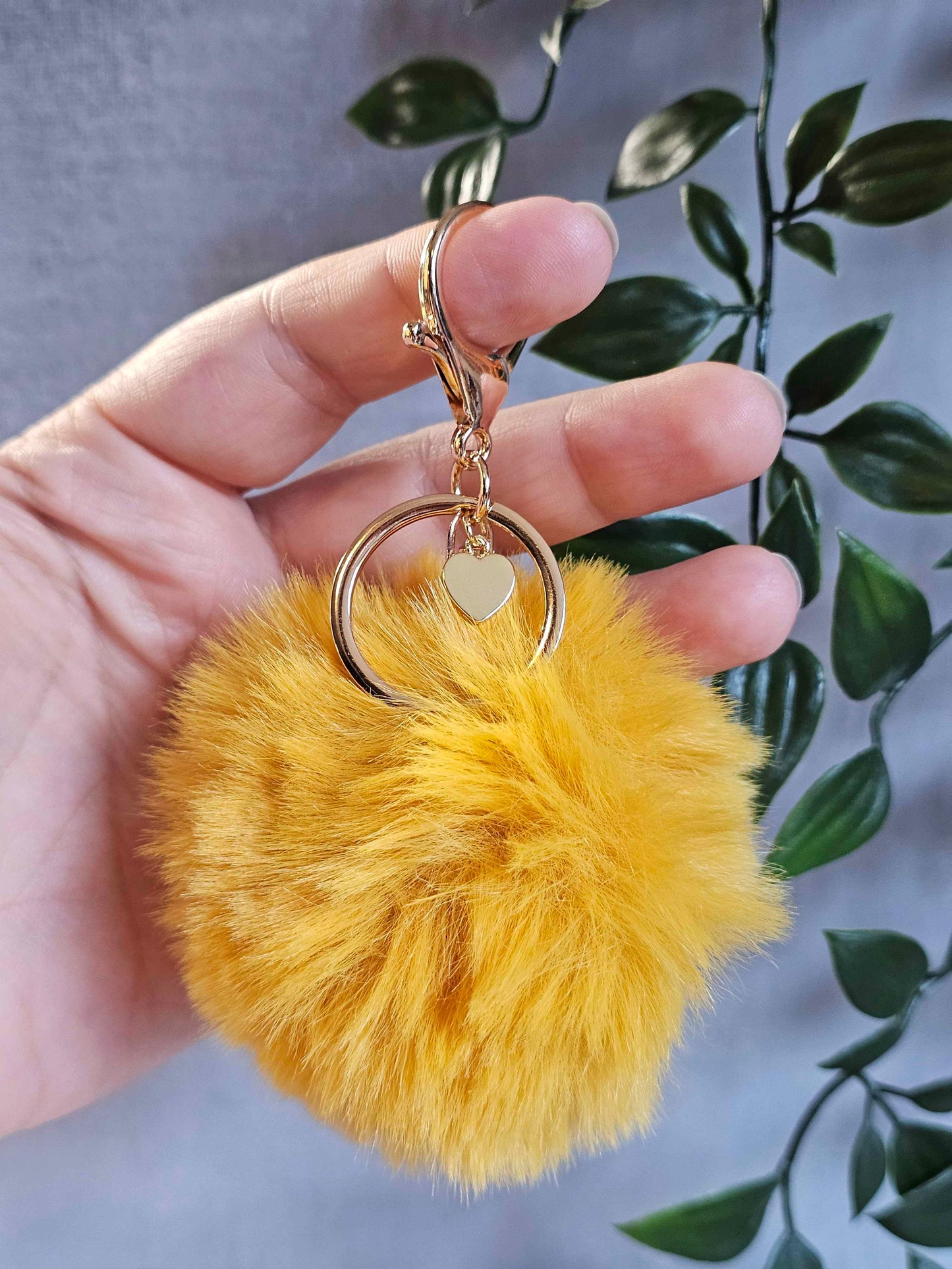 Mustard 8cm Pom Pom