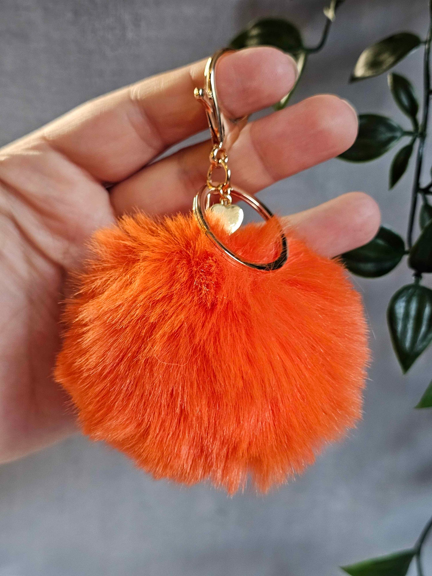 Orange 8cm Pom Pom