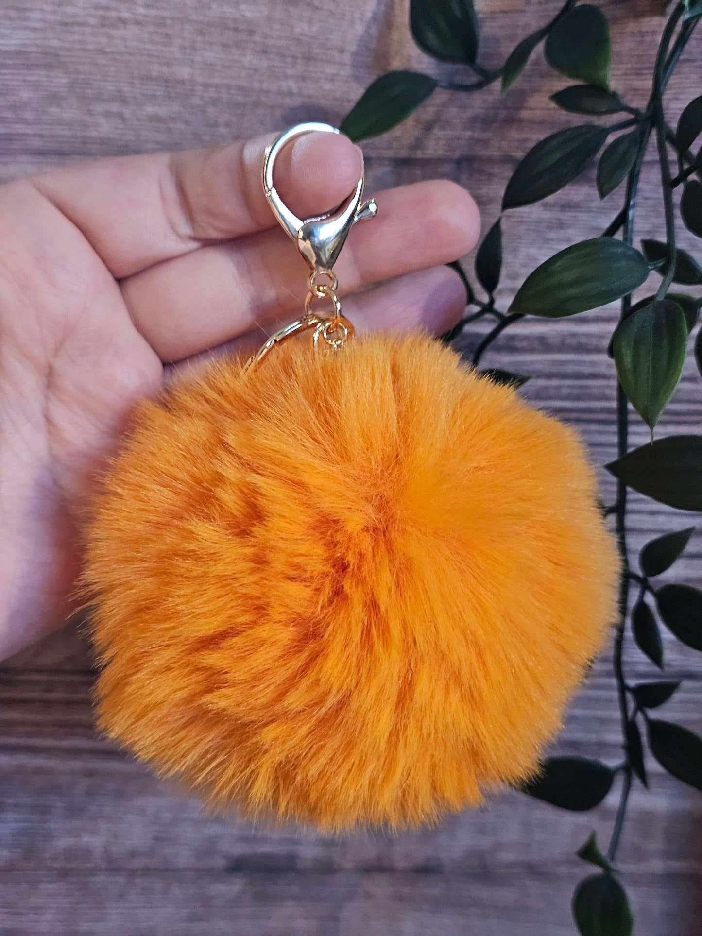Orange 10cm Soft Pom