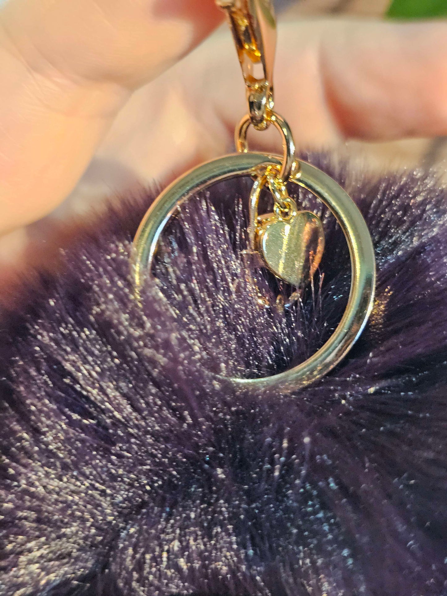 Purple 10cm Soft Pom