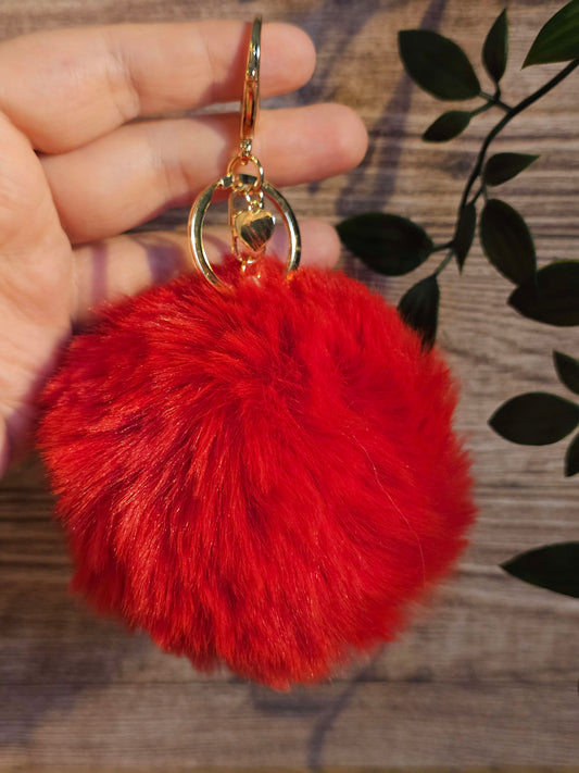 Red 10cm Soft Pom